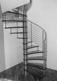 Escalera Inox con pelda&ntilde;os de vidrio